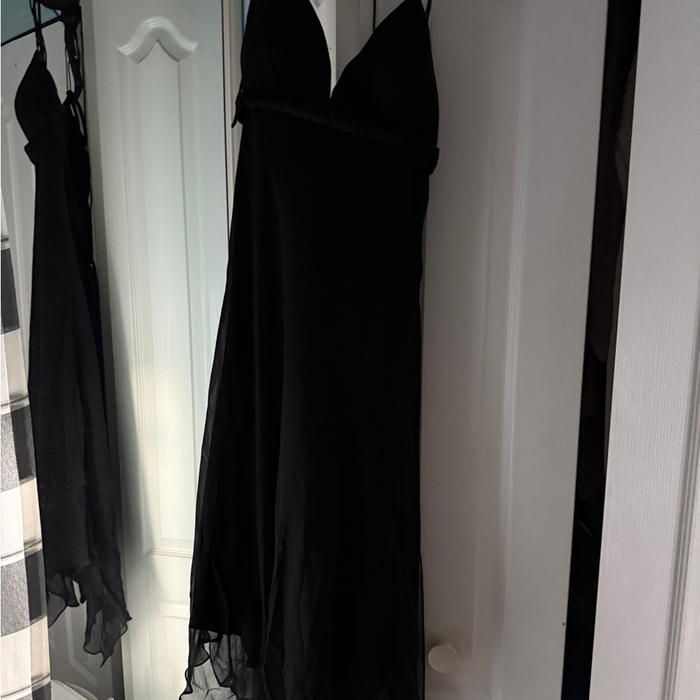 White House Black Market Black Backless Dress